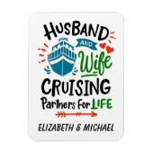 Husband Wife Cruising Partners Cabin Door  Magnet (Vertical)