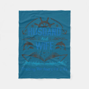 Husband Wife Cruising Partners For Graphic Art Fleece Blanket