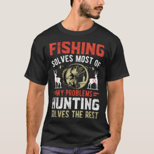 Husband Wife fishing hunting quote vintage T-Shirt