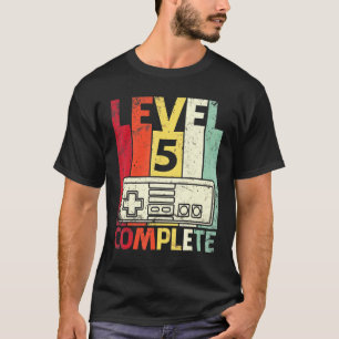 Husband Wife Gamers Marry Anniversary Level 5 Year T-Shirt