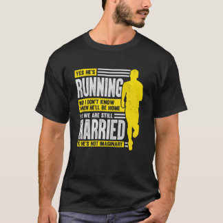 Husband Wife Marathon Running for a Runner s Wife T-Shirt