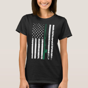 Husband Wife patriotic usa us flag vintage T-Shirt