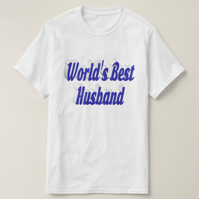 Husband with blue text T-Shirt (Design Front)