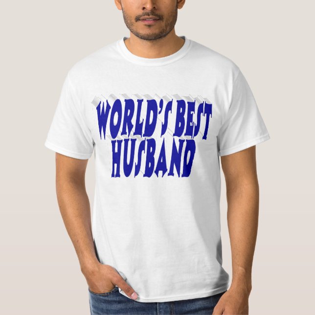 Husband with blue text T-Shirt (Front)