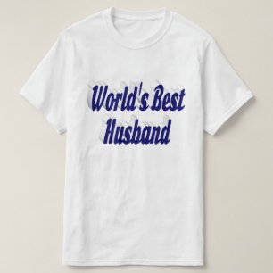 Husband with dark blue text T-Shirt