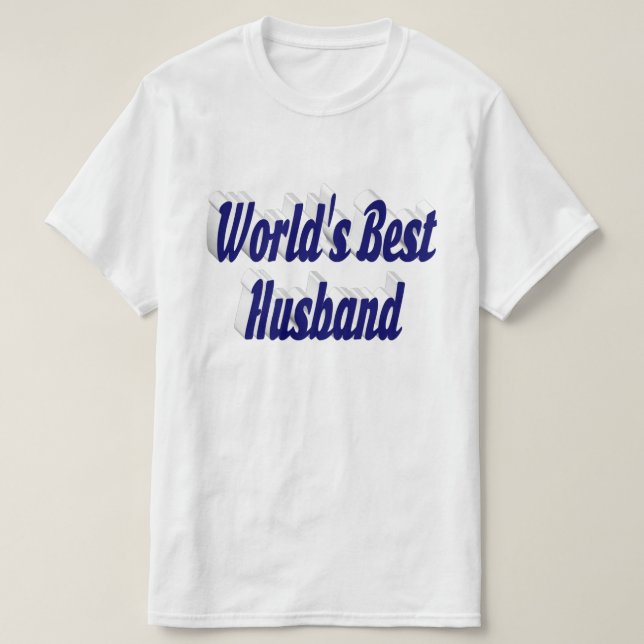 Husband with dark blue text T-Shirt (Design Front)