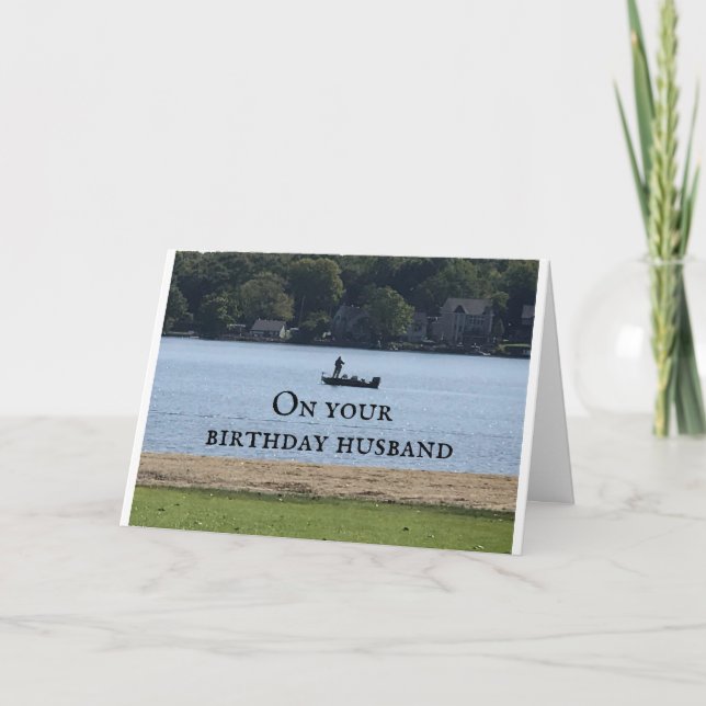 **HUSBAND WITH LOVE*** ON YOUR BIRTHDAY CARD (Front)