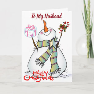 ***HUSBAND*** YOU MAKE ME HAPPY "EVERYDAY" HOLIDAY CARD
