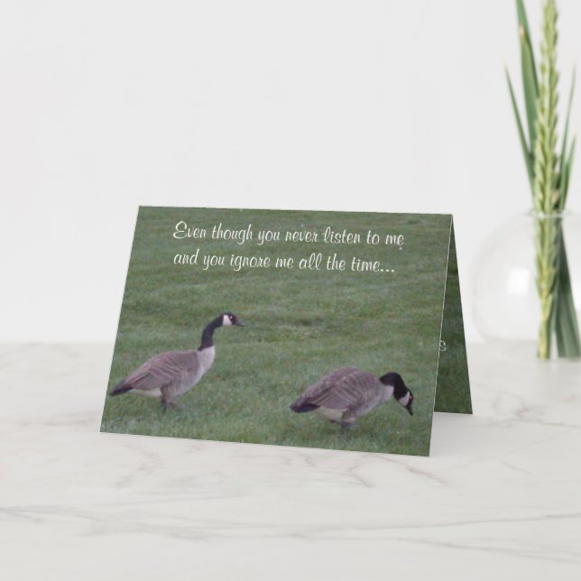 HUSBAND YOU NEVER LISTEN FATHERS DAY CARD (Front)