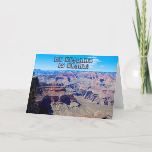 Husband, You're Grand!, Grand Canyon Birthday Card