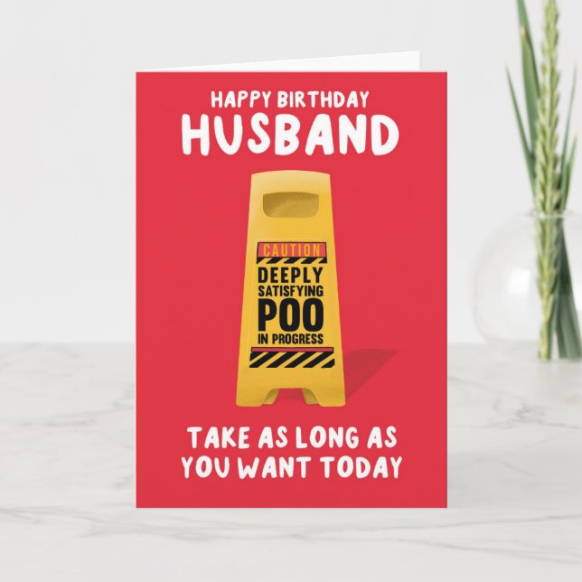 Husband's Birthday Card  (Front)