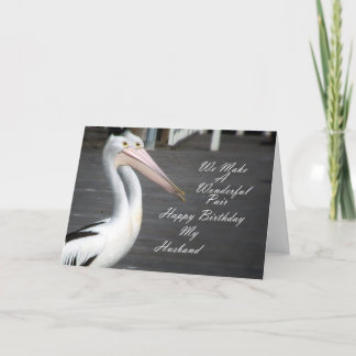Husbands Birthday Pelicans Card