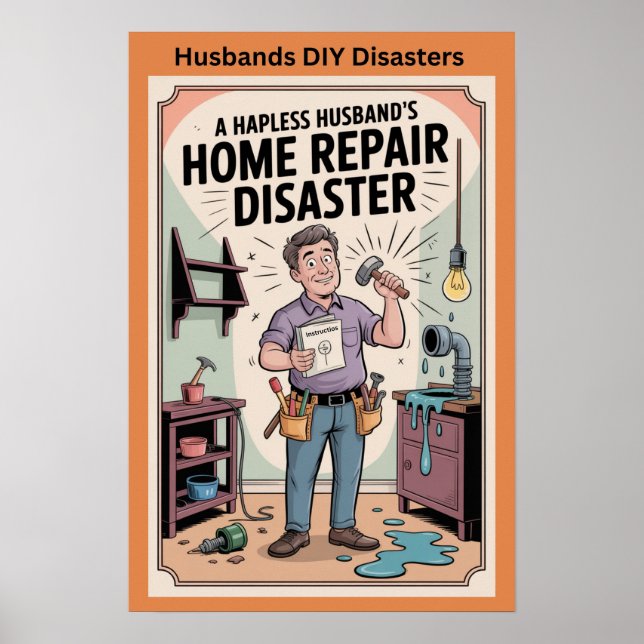 Husbands DIY Disasters Poster (Front)