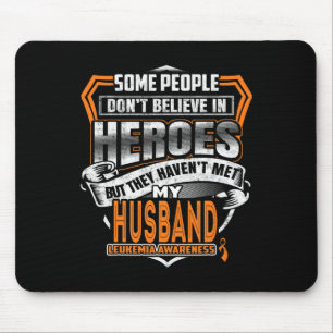 Husband's Fight Is My Fight Leukaemia Awareness Mouse Mat