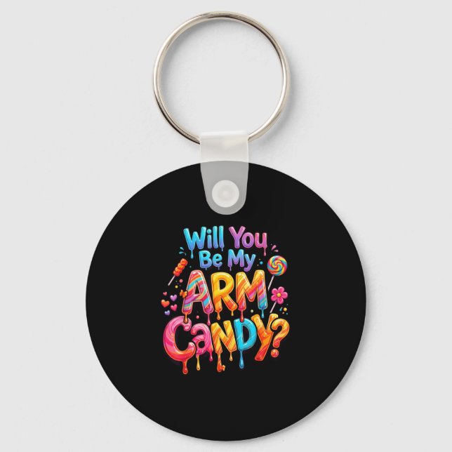 Husband's girlfriend couple will be arm candy key ring (Front)