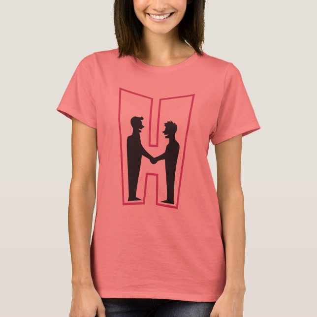 Husbands "H" Ladies T-Shirt (Front)