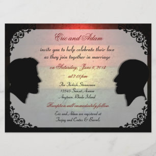 Husbands IV Custom Gay Wedding Invitations