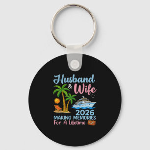 Husbynd And Wife 2026 Tropical Cruise Adventure De Key Ring