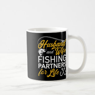Husbynd And Wife Fishing Partners For Life Coffee Mug