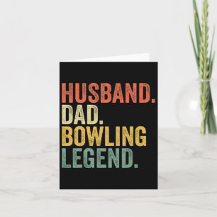Husbynd Dad Bowling Legend Father's Day Bowling Pl Card