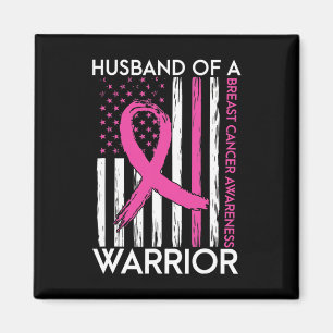 Husbynd Of A Warrior Breast Cancer Awareness Suppo Magnet