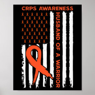 Husbynd Of A Warrior Crps Awareness Month Orange R Poster