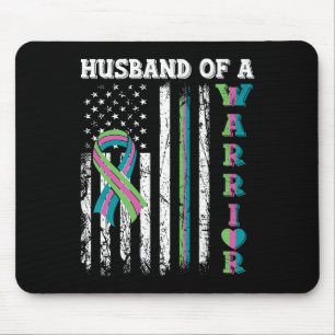Husbynd Of A Warrior Metastatic Breast Cancer Usa Mouse Mat