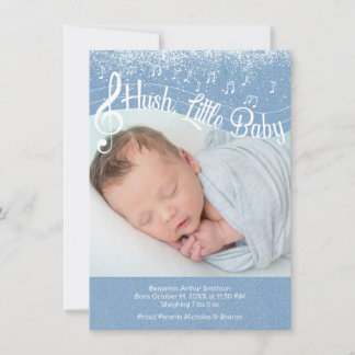 Hush, Little Baby Flat Announcement Card