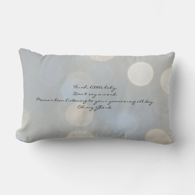Hush Little Baby Pillow (Front)