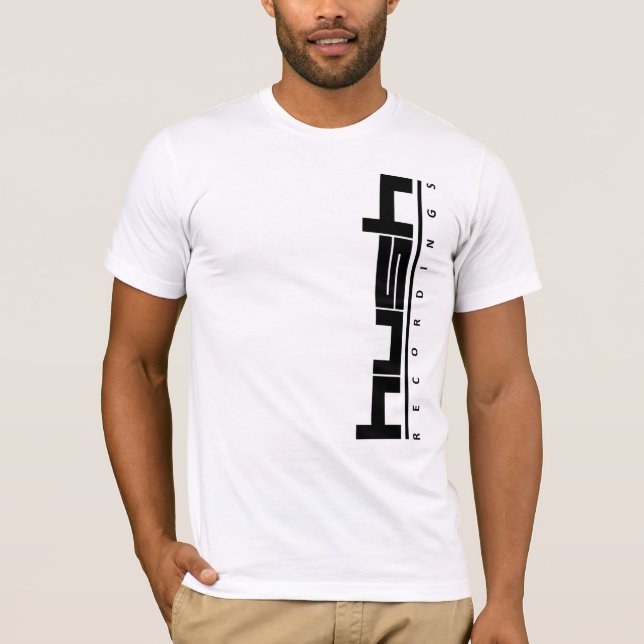 Hush Logo Vertical T-Shirt (Front)