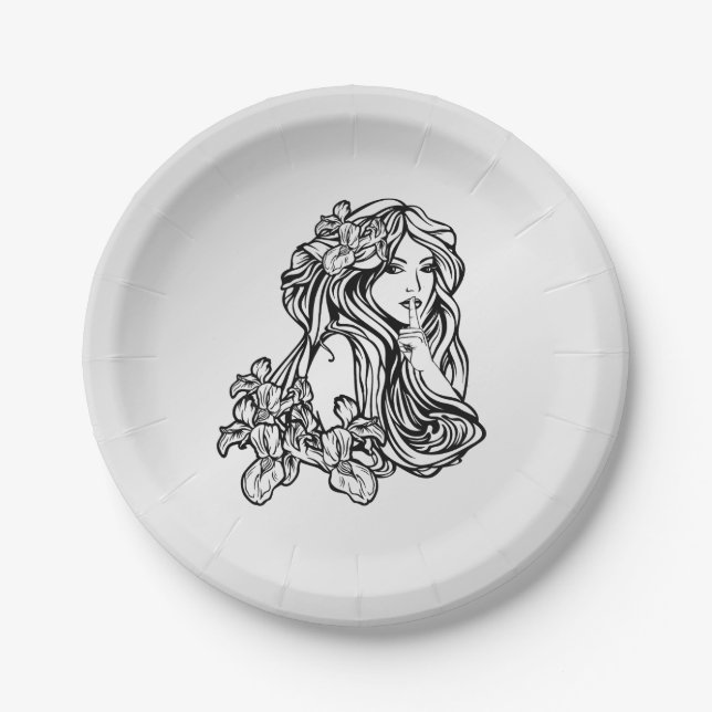 Hush Paper Plate (Front)
