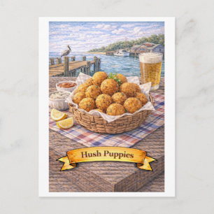 Hush Puppies (American Food Series) Postcard