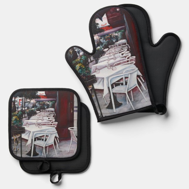 Hushed Daylight Oven Mitt & Pot Holder Set (Front/Back)