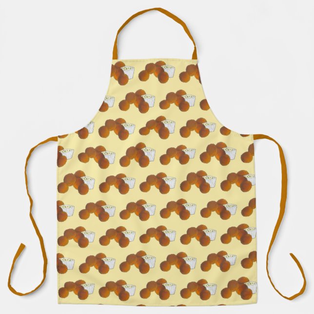 Hushpuppy Deep Fried Cornmeal Cake Southern Food Apron (Front)