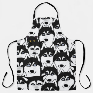 Huskies Allover Print Apron