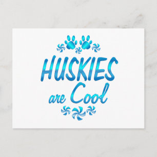 Huskies are Cool Postcard