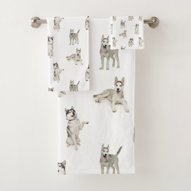 HUSKIES BATH TOWEL SET (Insitu)