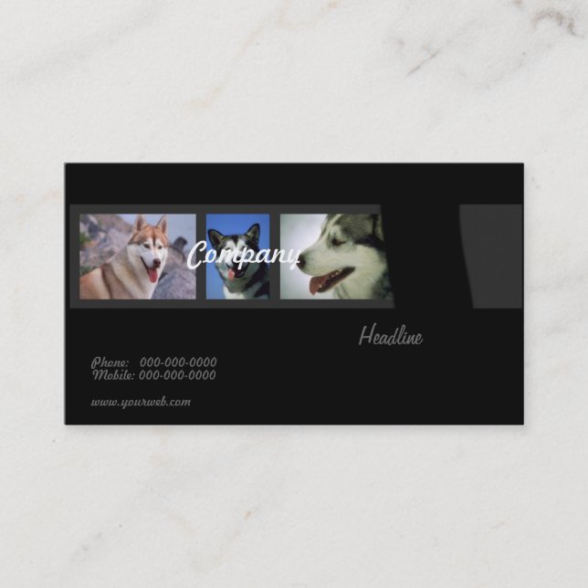 Huskies Business Card (Front)