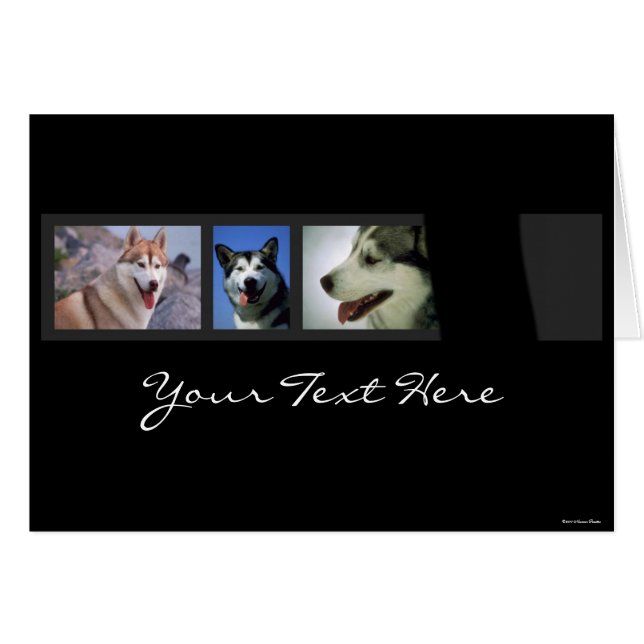 Huskies Card (Front Horizontal)