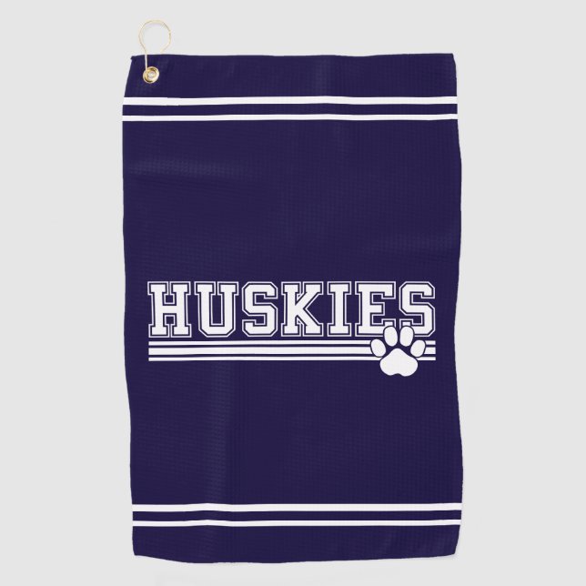 Huskies  golf towel (Front)