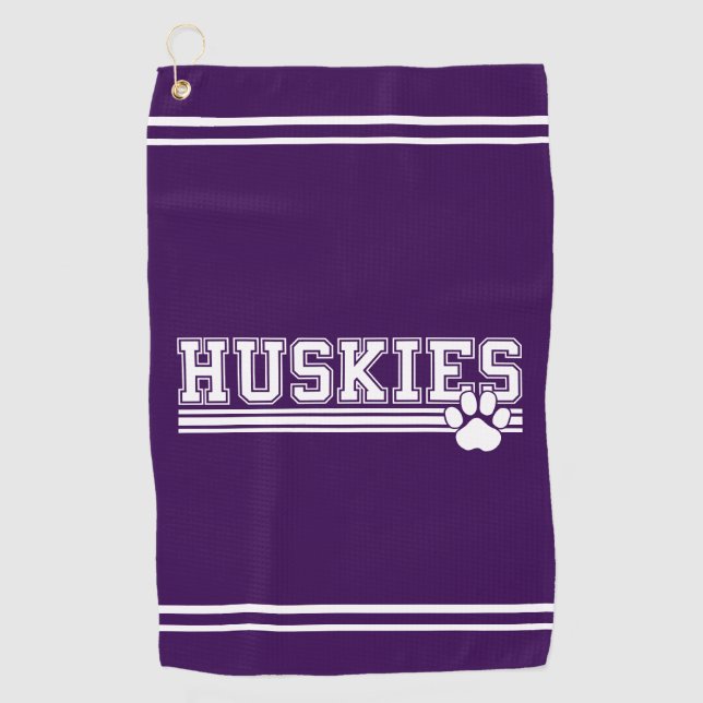 Huskies  golf towel (Front)