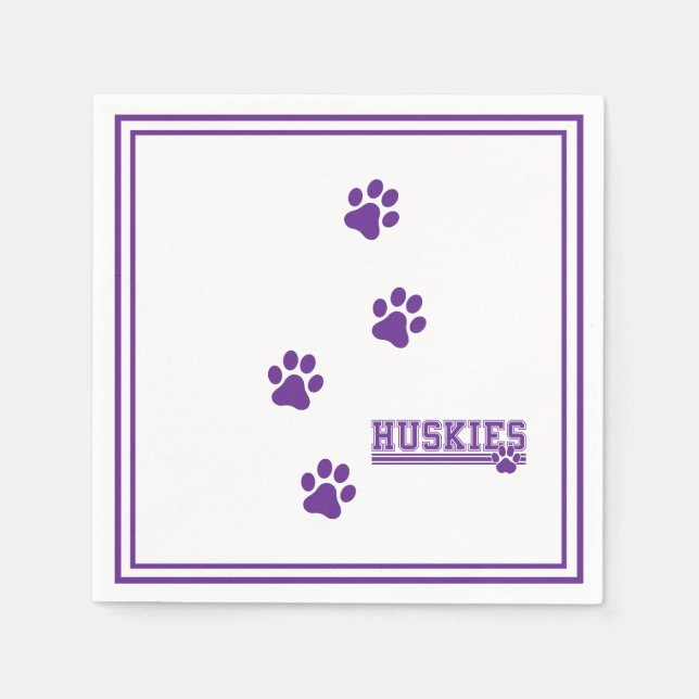 Huskies Paper  Napkin (Front)