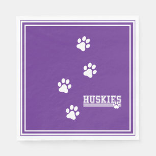 Huskies Paper  Napkin