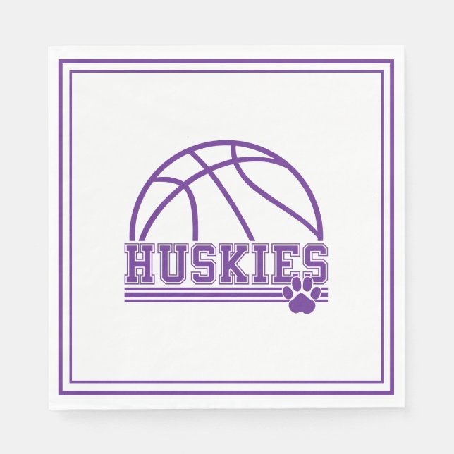 Huskies Paper  Napkin (Front)