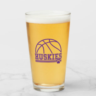 Huskies Paw Beer Glass
