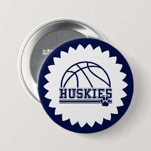 Huskies Pin Button