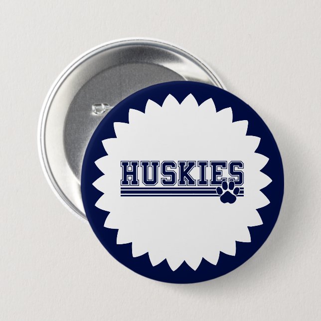 Huskies Pin Button (Front & Back)