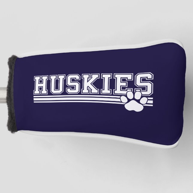 Huskies Putter Golf Head Cover (Front)