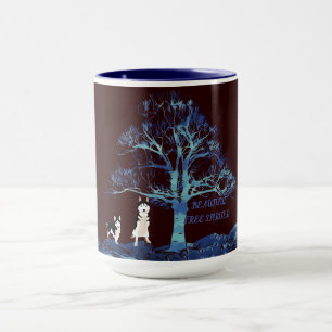 Huskies two toned coffee mug. mug