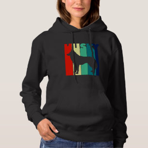Husky 60s 70s 80s Dog Hoodie